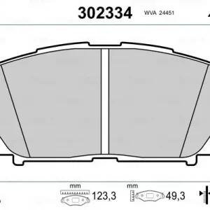Zestaw klocków hamulcowych, hamulce tarczowe VALEO 302334 Oferta
