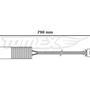 Styk ostrzegawczy, zużycie okładzin hamulcowych TOMEX BRAKES TX 30-30 Ograniczona ilość