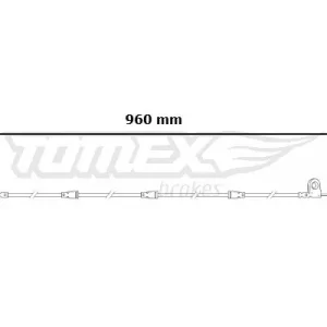 Promocja Styk ostrzegawczy, zużycie okładzin hamulcowych TOMEX BRAKES TX 30-61