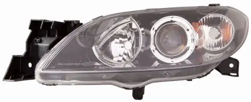 Oferta limitowana Sklep Wazcar  Karta produktu: ABA 216-1150R-LD-EM ABAKUS Reflektor MAZDA 3 - 10/03-05/09 HB3/H7 p rawy, wewnątrz czarny, regulacja elektr