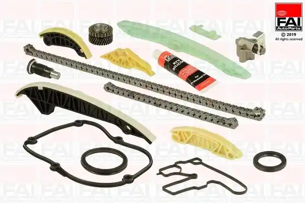 Zestaw łańcucha rozrządu FAI AutoParts TCK248 06K109158AD AUDI VW Promocja